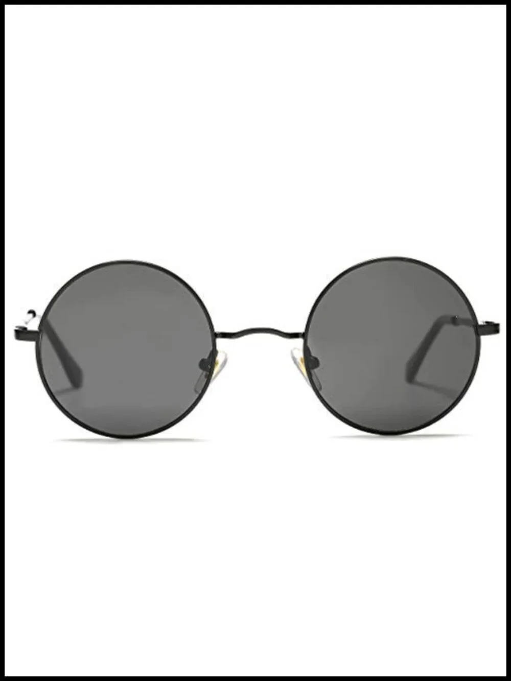 Retro Round Polarized Sunglasses Small Rounded Sun Shades Metal Frame